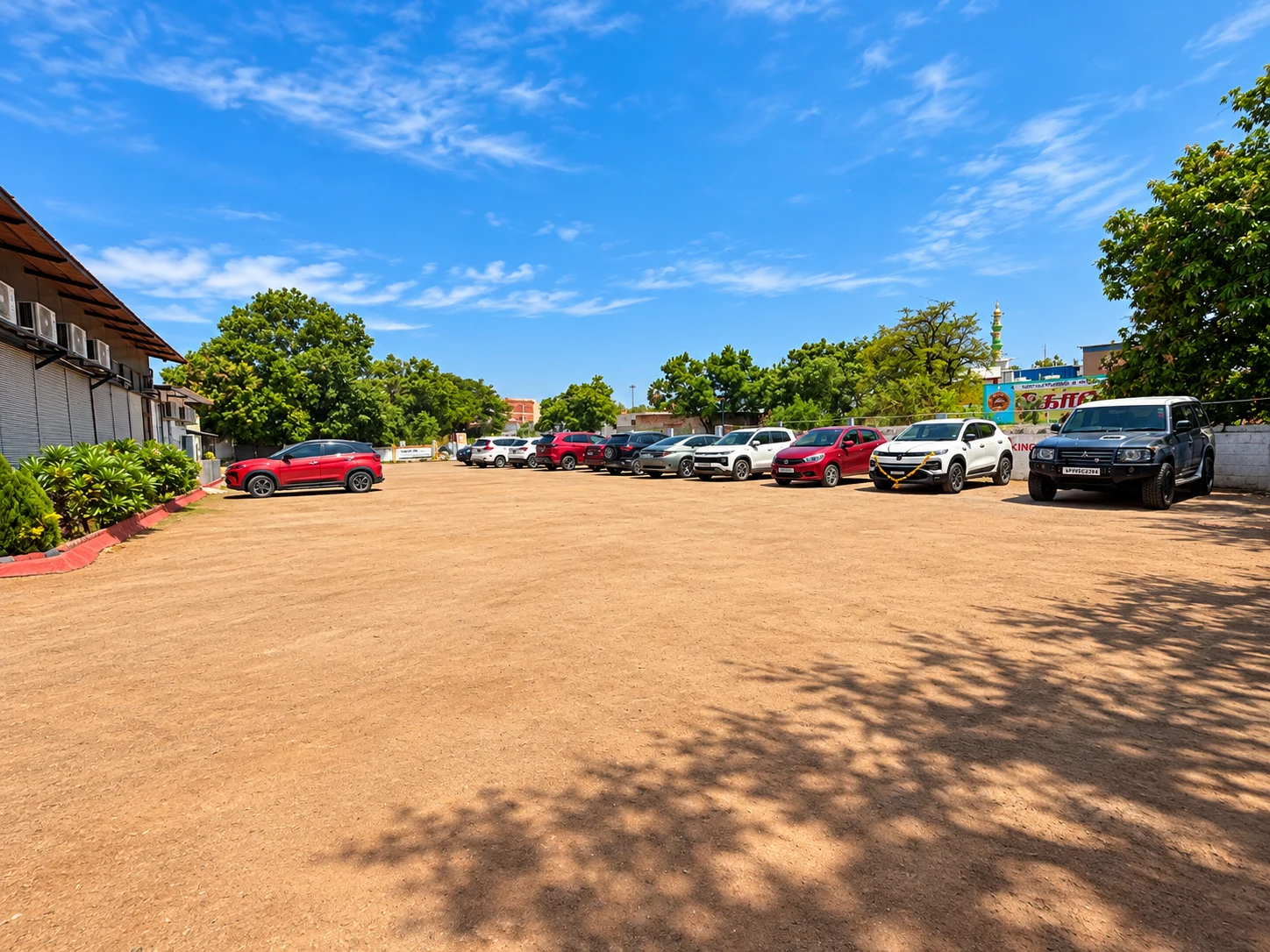 Parking at our first outlet